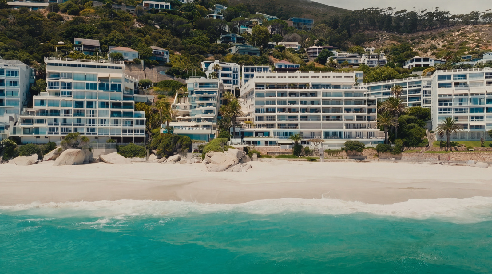 Clifton beach and the villas of the Atlantic Seaboard