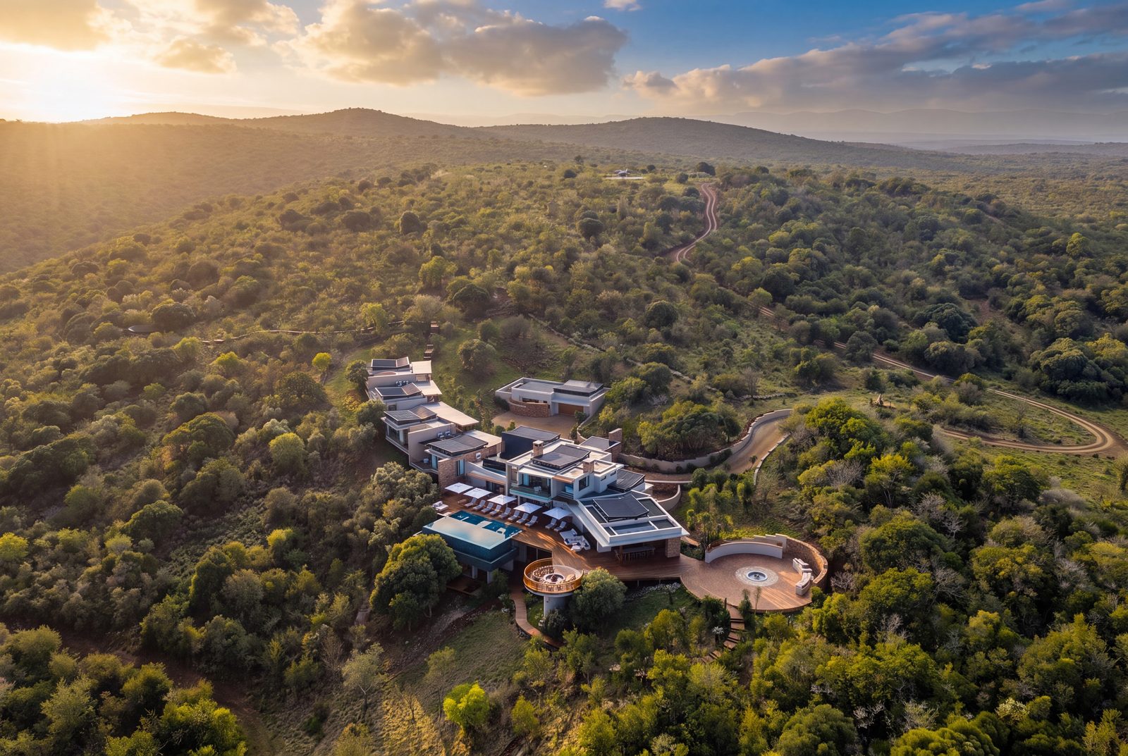 Infinity pool edge above the bushveld