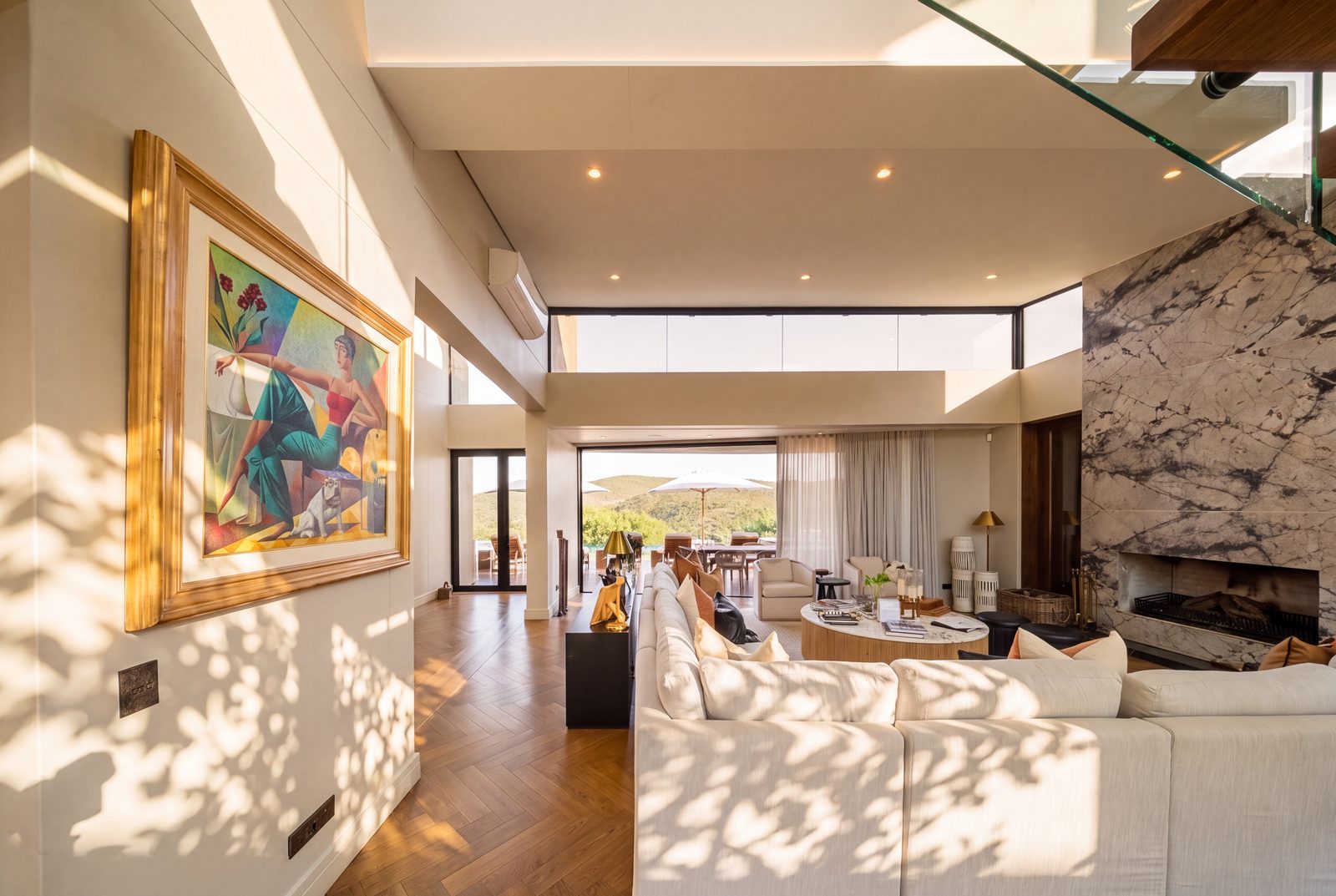The cellar and tasting room at Villa Thandawena